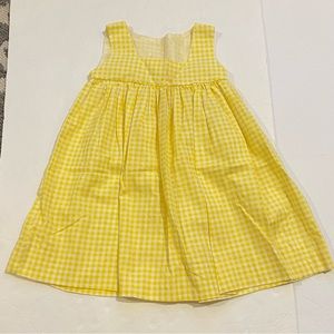 4/$20 Yellow gingham sundress 2T xox